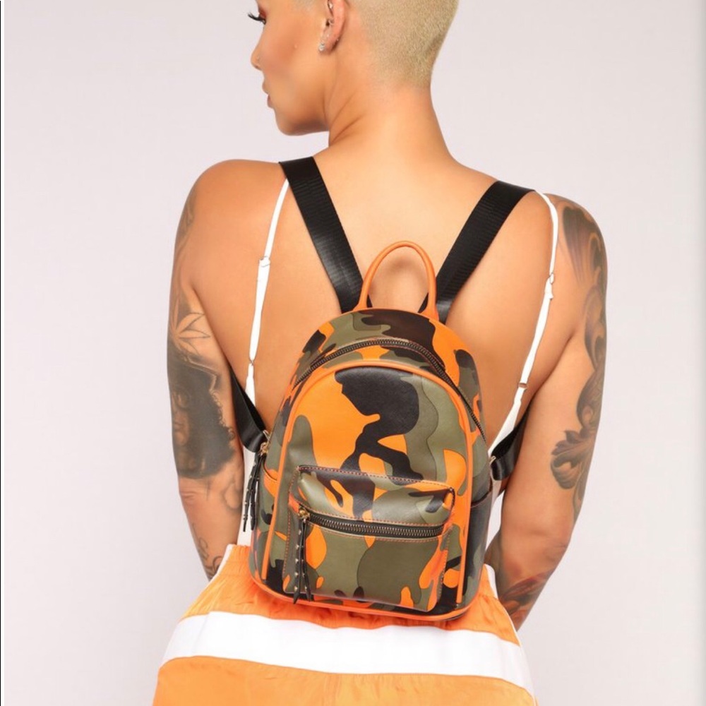 Camouflage mini backpack